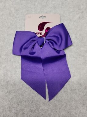 3 Pack-Soffe Purple Grosgrain Bow Hair Clip